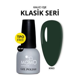 Momo Professional K063 Koyu Çam Yeşili 14 ml Kalıcı Oje
