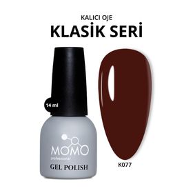 Momo Professional K077 Kızıl Kahve 14 ml Kalıcı Oje