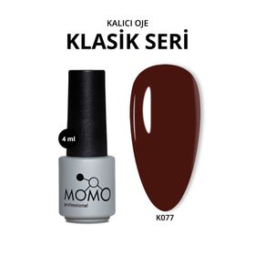 Momo Professional K077 Kızıl Kahve 4 ml Kalıcı Oje