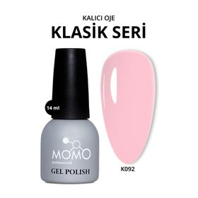 Momo Professional K092 Pudra Pembe 14 ml Kalıcı Oje