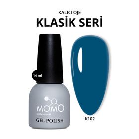 Momo Professional K102 Petrol Mavisi 14 ml Kalıcı Oje
