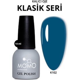 Momo Professional K102 Petrol Mavisi 14 ml Kalıcı Oje