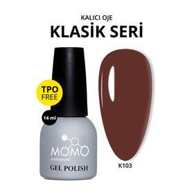Momo Professional K103 Kahverengi 14 ml Kalıcı Oje