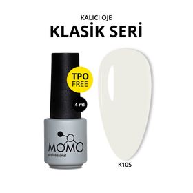Momo Professional K105 Kırık Beyaz 4 ml Kalıcı Oje