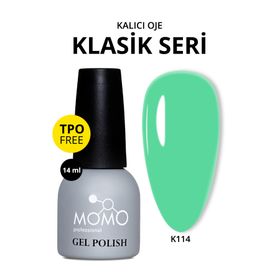 Momo Professional K114 Moda İkonu Yeşili 14 ml Kalıcı Oje
