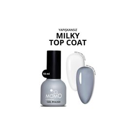 Momo Professional Milky Top Coat 10 ml Kalıcı Oje