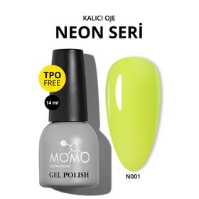 Momo Professional N001 Neon Sarı 14 ml Kalıcı Oje