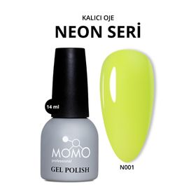 Momo Professional N001 Neon Sarı 14 ml Kalıcı Oje