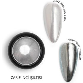 Momo Professional Nail Art No: 01 Kalıcı Oje Tırnak Süsleme Ayna Efektli İnci Tozu