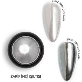 Momo Professional Nail Art No: 01 Kalıcı Oje Tırnak Süsleme Ayna Efektli İnci Tozu
