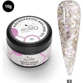 Momo Professional Nail Art No: 03 Glitter Pembe Simli 10 gr Protez Tırnak Jeli