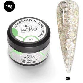 Momo Professional Nail Art No: 05 Glitter Yeşil Simli 10 gr Protez Tırnak Jeli