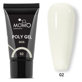 Momo Professional No: 02 Protez Tırnak Süt Beyazı 30 gr Poli Jel