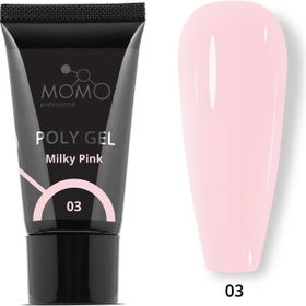 Momo Professional No: 03 Protez Tırnak Açık Pembe 30 gr Poli Jel