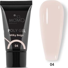 Momo Professional No: 04 Protez Tırnak Sütlü Bej 30 gr Poli Jel