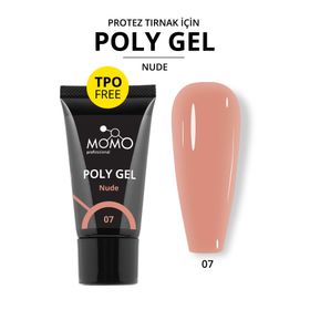 Momo Professional No: 07 Protez Tırnak Nude 30 gr Poli Jel