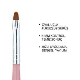 Momo Professional No: 4 Protez Tırnak Jel Fırçası
