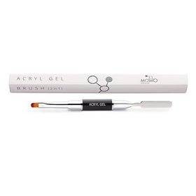 Momo Professional No: 6 Çift Taraflı Spatula ve Akril Jel Fırçası