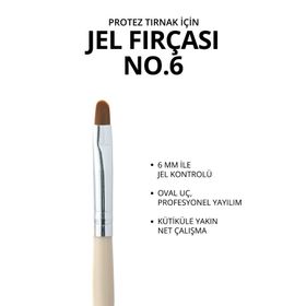 Momo Professional No: 6 Protez Tırnak Jel Fırçası