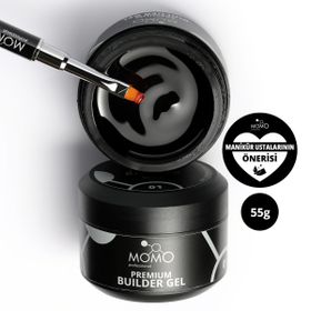 Momo Professional Premium 01 Şeffaf 55 gr Protez Tırnak Jeli