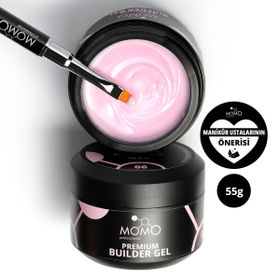 Momo Professional Premium 06 Pembe 55 gr Protez Tırnak Jeli