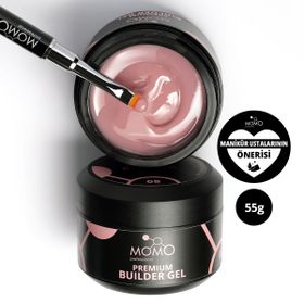 Momo Professional Premium 08 Gül Kurusu 55 gr Protez Tırnak Jeli