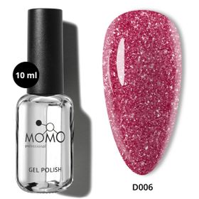 Momo Professional Reflective Flash Gel Polish D006 Çingene Pembesi 10 ml Disko Kalıcı Oje