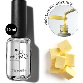 Momo Professional Renkli Rubber Base Coat Butter Yellow 10 ml Kalıcı Oje