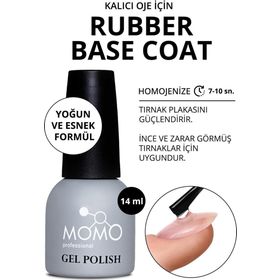 Momo Professional Rubber Base Coat 14 ml Kalıcı Oje