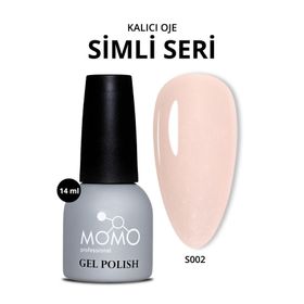 Momo Professional S002 Gümüş Simli Fil Dişi 14 ml Kalıcı Oje