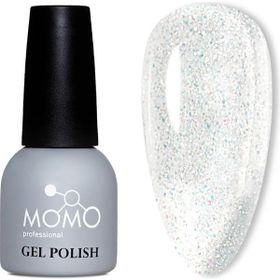 Momo Professional S006 Renkli Simli Şeffaf 14 ml Kalıcı Oje
