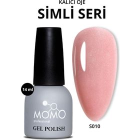 Momo Professional S008 Simli Açık Yavruağzı 14 ml Kalıcı Oje