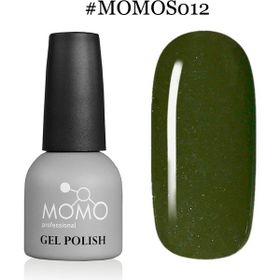 Momo Professional S012 Haki Yeşil Gümüş Simli 14 ml Kalıcı Oje