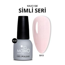 Momo Professional S013 Simli Uçuk Pembe 14 ml Kalıcı Oje