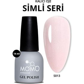 Momo Professional S013 Simli Uçuk Pembe 14 ml Kalıcı Oje