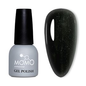 Momo Professional S016 Hafif Simli Siyah 14 ml Kalıcı Oje