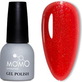 Momo Professional S025 Simli Canlı Kırmızı 14 ml Kalıcı Oje