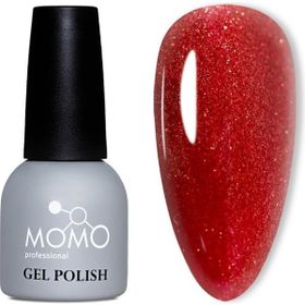 Momo Professional S027 Yoğun Işıltılı Bordo Kırmızı 14 ml Kalıcı Oje