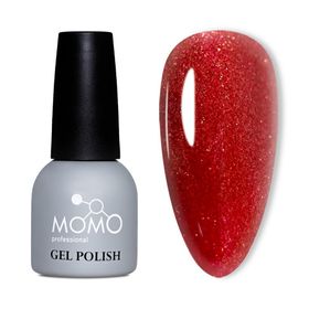 Momo Professional S027 Yoğun Işıltılı Bordo Kırmızı 14 ml Kalıcı Oje