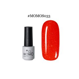 Momo Professional S033 Altın Simli Alev Kırmızı 4 ml Kalıcı Oje