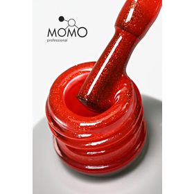 Momo Professional S033 Altın Simli Alev Kırmızı 4 ml Kalıcı Oje