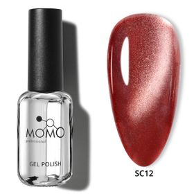 Momo Professional Silky Cat Eye SC12 Bordo 10 ml Kalıcı Oje