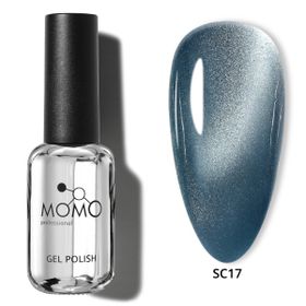 Momo Professional Silky Cat Eye SC17 Mavi 10 ml Kalıcı Oje