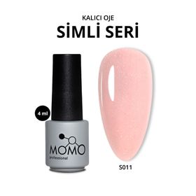 Momo S011 Hafif Simli Açık Pudra 4 ml Kalıcı Oje