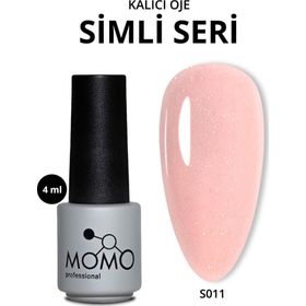 Momo S011 Hafif Simli Açık Pudra 4 ml Kalıcı Oje