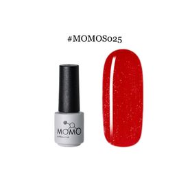 Momo S025 Simli Canlı Kırmızı 4 ml Kalıcı Oje
