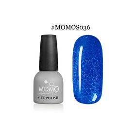 Momo S036 Simli Saks Mavi 14 ml Kalıcı Oje