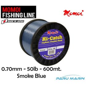 Momoi Hi Tatch 50 lb 0.70 mm 600 mt Smoke Blue Misina