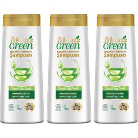 Mom's Green Aloe Veralı 3x400 ml Organik Bebek Şampuan