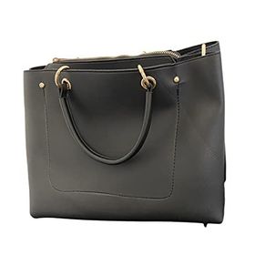 Mon Fashion 696 Kadın Siyah Askılı Deri Çanta